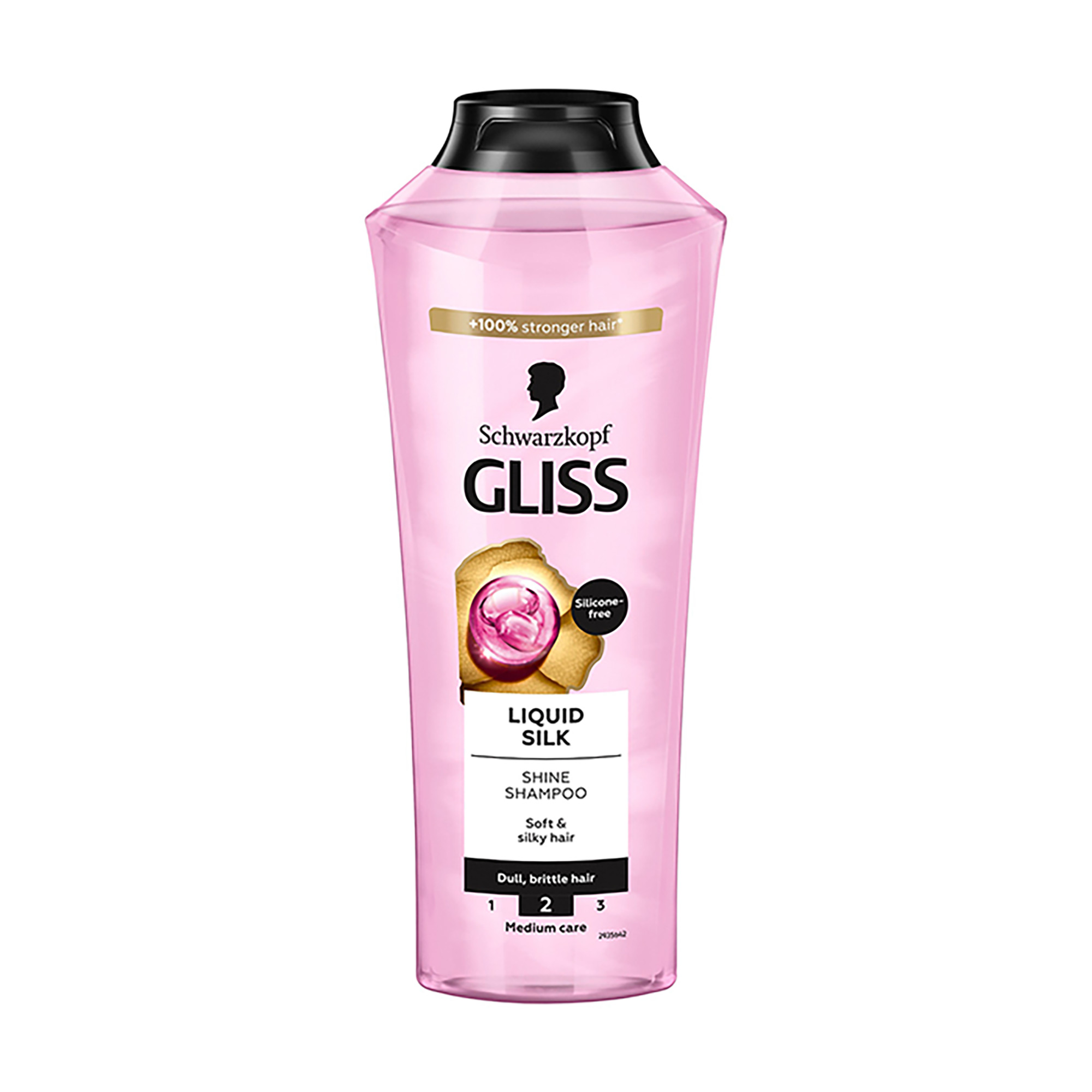 Шампунь для блиску Gliss Liquid Silk для ламкого та тьмяного волосся, 400 мл